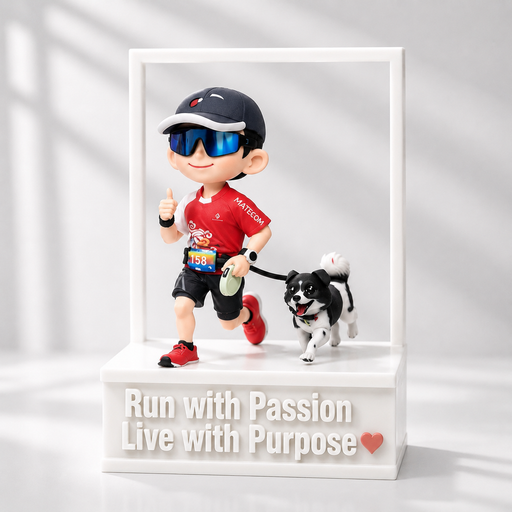 Custom person and pet figurine from photos